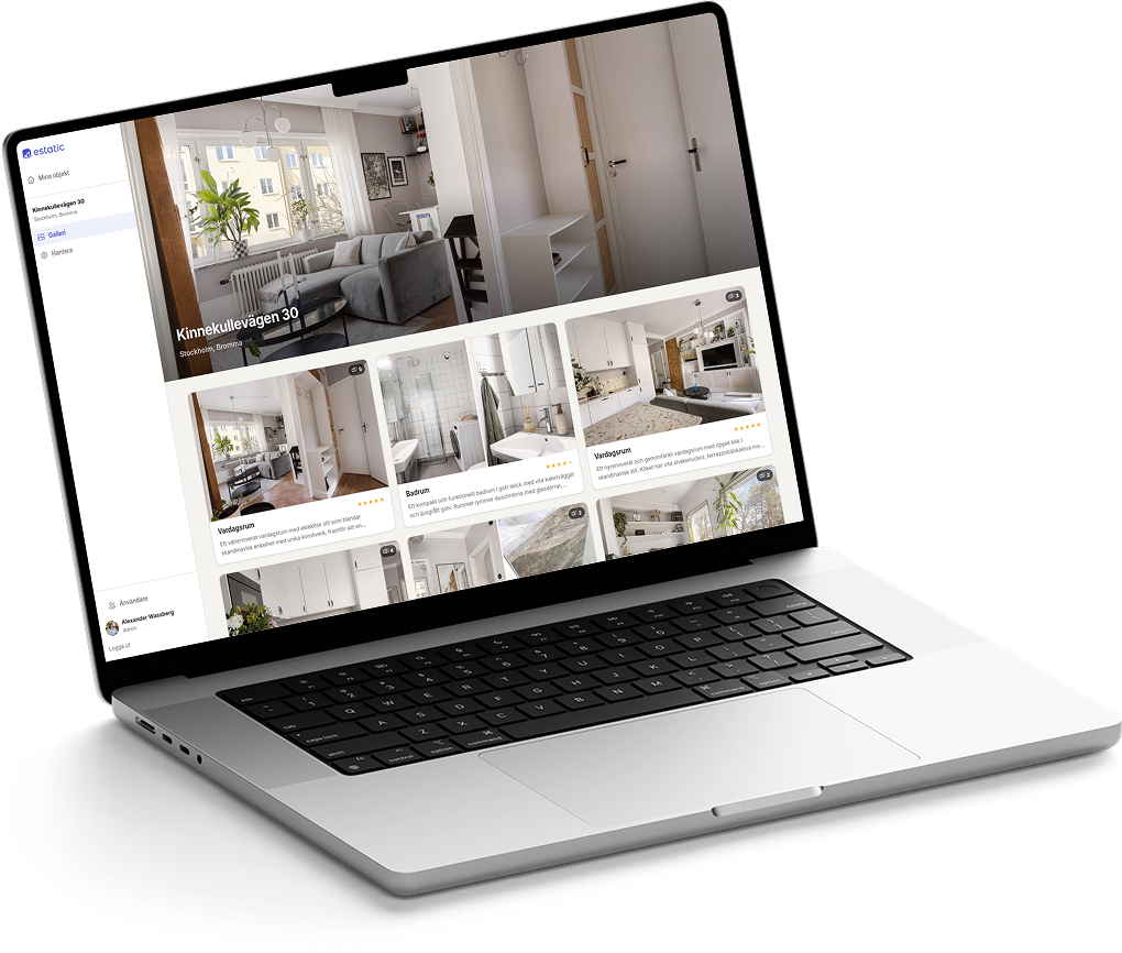 Estatic gallerivy i en MacBook Pro